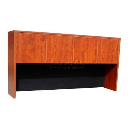 Boss Office Products Boss Hutch with 4 Doors - 71in - Cherry N144-C